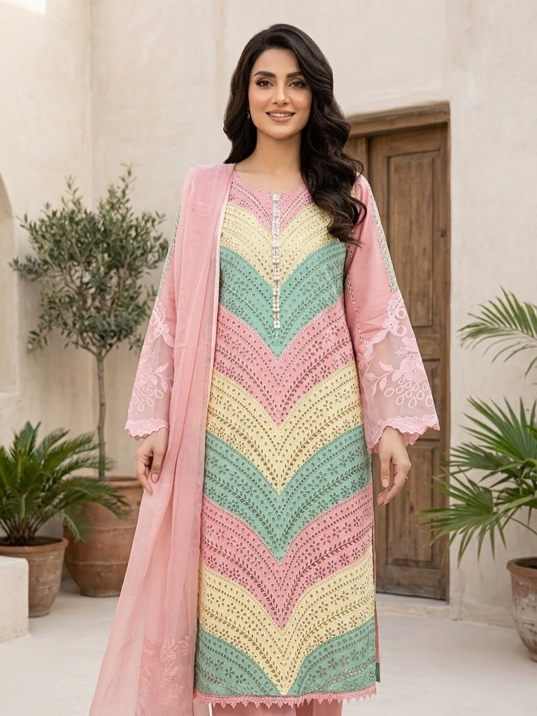 FAMA Pearl Collection – full length model shot with dupatta